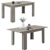 Dmora Tavolo da pranzo Allungabile Celtico 140/200h75 cm Grigio, Estensibile 6-8 Posti con allunga centrale, Moderno per cucina o salotto, in Legno