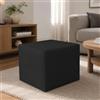 Talamo Italia Pouf Acerbo, Poltrona Multiuso, Poltroncina Sacco, Pouf poggiapiedi, Made in Italy, 40x40 h42 cm, Nero