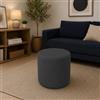 Talamo Italia Pouf Abate, Poltrona Multiuso, Poltroncina Sacco, Pouf poggiapiedi, Made in Italy, 40x40 h42 cm, Grigio Scuro