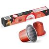 Gimoka - Capsule in Alluminio, Compatibili Nespresso in tubo, Gusto Creme Brulèe- 100 Capsule