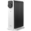 Midea Termoconvettore a Olio, 2300W, 11 alette, Controllo a Manopola, Termostato Regolabile, 3 Livelli di Calore, Protezione da Ribaltamento e Surriscaldamento, Ultra Silenzioso per Ufficio e Casa
