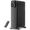 Midea Radiatore a Olio,11 Alette con Telecomando e Schermo Touch LED, Efficiente, Protezione da Surriscaldamento e Ribaltamento,Timer 24h, Silenzioso, Termostato Digitale, 2300W, Nero