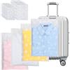 AiQInu 20 Pezzi Sacchetti per Vestiti Trasparenti Plastica, Sacchetti Vestiti Viaggio, Borsa Valigia Organizer, Trasparenti Plastica da Zip