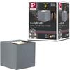 Paulmann 18000 Parete Plafoniera Led Cybo Rettangolare 2 x 3 W Grigio 80 x 80 mm