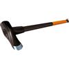 Fiskars Martello da spacco (forgiato), 2 in 1: ascia e martello, peso: 3,68 kg, lama in acciaio temprato / manico in plastica rinforzata con fibra di vetro, nero / arancione, X37, 1001704
