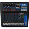 Audibax MG06 USB - Console di Missaggio audio - Mixer audio a 6 canali - Interfaccia USB per lettore e registratore - Connessione Bluetooth e MP3 - Multieffetto DSP - Alimentazione Phantom 48 V