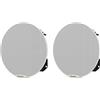 Audibax Casse Spitir CM508-BT, Casse da Incasso Muro/Soffitto Bianche bluetooht 5.25, Grande potenza da 30W, Colore: Bianco, Retina Metallica