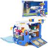Super Wings 2-in-1 Super Pets Mini Base con Super Pet Jett & Dizzy, Aereo Giocattolo per Bambini 3 4 5 6 7 8 Anni Ragazzo Ragazza