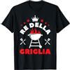 Divertente Grafica E Detti Griglia Barbecue Regali Griglia & BBQ Re della Grigliata Maglietta