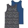Name IT Nkmtank Top 2p Iron Space Noos Nkmtank Top 2P Iron Space Noos Bambini e Ragazzi (Pacco da 2)