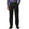 Amazon Essentials Pantaloni da Abito con Pinces con Vita Espandibile in Vita e Vestibilità Classica Uomo, Nero, 29W / 29L
