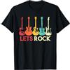 Abbigliamento per chitarrista e chitarri Vintage Guitar Lets Rock - Chitarrista Maglietta