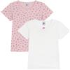 Petit Bateau 2 TS MC Po Biancheria Intima Giorno Bambine e Ragazze (Pacco da 2)