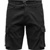 Only & Sons Pantaloni Corti Cargo Estivi da Uomo di ONLY&SONS Pantaloni Casual Estivi Fino al Ginocchio per Il Tempo Libero