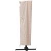 C-Hopetree Grande copertura per ombrellone da giardino a sbalzo da 2 a 3,3 m, impermeabile, con cerniera e asta, beige