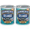 Hammerite Direttamente Sulla Ruggine Satinato Verde Scuro 0.75 l (Confezione da 2)