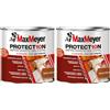 MAXMEYER PROTEC10N IMPREGNANTE A SOLVENTE 0,75L NOCE MEDIO (Confezione da 2)