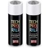 AREXONS - Tech Pro RAL 9006 Alluminio Smalto Spray ad Alta Copertura per Protezione Manufatti Ferrosi Porte Cancelli Box 400ml (Confezione da 2)