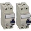 GEWISS - GWD4617 - Interruttore Differenziale Puro - Idp Na - 2P 25A Tipo AC Istantaneo Idn:0,03A 230V - 2 Moduli (Confezione da 2)