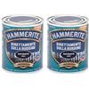 Hammerite Direttamente Sulla Ruggine Satinato Nero 0.75 l (Confezione da 2)