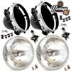 NEOLITE Kit Fari alogeni a conversione Classic Car con supporti per 5 & 3/4" H4 12V 55W