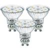 EACLL Classe B Lampadine LED GU10, Pacco da 3, 745lm 3000K Bianco Caldo, 3.9W Equivalente a Alogena 100W, Faretti AC 230V senza Sfarfallio, Angolo a Fascio 120° Spot, Non Dimmerabile Riflettore