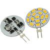 LEDLUX Lampadine LED G4 (2 Pezzi, Bianco Caldo 3000k), G4 Bispina, DC AC, 12V 24V, 3,5W, 350 Lumen, 15 SMD 5630, 10V-30V