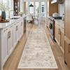 PureCozy Tappeto Passatoia Cucina Vintage 60x240cm Marrone Marrone | Tappeto Corridoio,Camera da Letto,Lavabile in Lavatrice,Sala Soggiorno,Carpet,Pelo Corto,Antiscivolo,Runner Rug