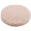 Brandsseller Cuscino Tappeto Ø 38 cm Pelle d'Agnello look rotondo Imitazione Pelliccia sintetica Tappeto a Pelo lungo sovrapposizione Pelle d'Agnello Imitazione Pelle di Pecora - Taupe/Beige