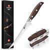 XINZUO 18,1cm Coltello per Sfilettare Acciaio Inossidabile Tedesco 1.4116 | Tagliente Professionale Coltello da Filetto Cucina Bordo Disossare Pesce e Carne -Manico in Red Sandalwood