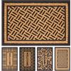 Olivo Tappeti OLIVO.shop | PROMO Zerbino in cocco intrecciato e gomma, tappeto ingresso casa rettangolare 40x60 cm (DISEGNO 2 RETT)