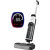 Hearten Aspirapolvere Lavapavimenti Sanificazione con Acqua Elettrolitica, Auto Pulizia, Autopropulsione Lavapavimenti Senza Filo, Display LED, Guida Vocale per Pavimenti in Piastrelle e Legno