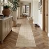 PureCozy Tappeto Corridoio 60x180cm Beige Lavabile | Antiscivolo, Vintage, Pelo Corto, Cucina, Camera da Letto, Scendiletto, Ufficio, Lungo