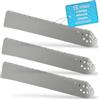 DL-pro 3 x Trascinatore per cestello 31x6,1x4,2cm per Candy Hoover Otsein 43005989 Set robusto di trascinatori con 31 fori, grigio, per tamburo della lavatrice