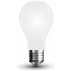 V-TAC Lampada Bulbo LED filamento A60 Vetro Opaco 4W E27 4000K 300° - VT-4490