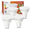 ALUSSO Lampadine LED GU10 5W 400LM Luce Bianca Fredda 6000K Confezione da 4 | Angolo del Fascio di 120 Gradi, Lampadine LED Non Dimmerabili, Ideale per il Soggiorno, la Cucina e Altro Ancora