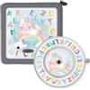 younikat Pellicola Protettiva Toniebox Unicorno Alfabeto - dv1489 | Adesivi resistenti graffi, taglio preciso per box bambini base ricarica