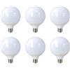 LEDLUX 6 PCS Lampada Led E27 Globo G130 24W 220V, Bianco Neutro 4200K, 24W=200W 2650LM, Diametro 130mm Lunghezza 166mm