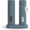 LARS NYSØM Set Macina Sale e Pepe Elettrico - Saliera e Pepiera Elettrica | Automatici Macinini Elettrici Sale e Pepe Set - Ricaricabile via USB Macinino in Ceramica Regolabile - Macina Pepe Elettrico