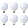 LEDLUX 6 PCS Lampada Led E27 Globo G130 24W 220V, Bianco Caldo 3000K, 24W=200W 2650LM, Diametro 130mm Lunghezza 166mm