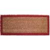 Olivo Tappeti OLIVO.shop | COCCO SCALINO - Zerbino in cocco per scale, cattura sporco e antiscivolo, 27x70 cm (ROSSO)