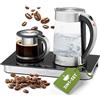 Profi Cook ProfiCook® tea and coffee station | 1,7 litri | bollitore | 0,8 litri | vetro | funzione keep warm | impostazione della temperatura e pannello di controllo touch con sensore | PC-TKS 1056