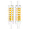 EXTRASTAR Lampadina 5W R7S 78mm a LED Slim Doppio Effetto Lineare, Non Dimmerabile Bianco Calda 3000K Equivalente a 64W 500LM,Confezione da 2