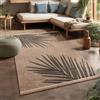 Paco Home Tappeto Cucina Da Esterno Salotto Moderno Balcone Terrazo Motivo Boho Motivo Floreale Motivo Geometrico, Dimensione:80x150 cm, Colore:Beige 2