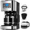 Taylor Swoden Darcy - Macchina da caffè Americano 950W per 12 tazze e capacità da 1,5 L con filtro riutilizzabile e base con mantenimento caldo, sistema antigoccia, timer e BPA FREE