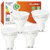 ALUSSO Lampadine LED GU10 5W 400LM Luce Bianca Calda 3000K Confezione da 4 | Angolo del Fascio di 120 Gradi, Lampadine LED Non Dimmerabili, Ideale per il Soggiorno, la Cucina e Altro Ancora