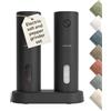 LARS NYSØM Set Macina Sale e Pepe Elettrico - Saliera e Pepiera Elettrica | Automatici Macinini Elettrici Sale e Pepe Set - Ricaricabile via USB Macinino in Ceramica Regolabile - Macina Pepe Elettrico