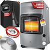 KESSER Riscaldatore a Gas 4200 W Con Regolatore di Pressione, Tubo, Bruciatore a Infrarossi Ceramica Per Bottiglie di Butano, Grigio Scuro