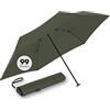 Doppler Zero,99 Flat ombrello piatto manuale ultraleggero 99 g tascabile | Solo 99 g - ombrello piatto, antivento, compatto e salvaspazio, per tasca, borsa e bagaglio da viaggio, Verde
