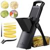ONCE FOR ALL Mandolina Affettatrice di verdure Spessore regolabile | SupMaKin's Spessore regolabile Patate Cipolla Chopper Kitchen Chopping Artifact Multifunzionale Cutte (nero)